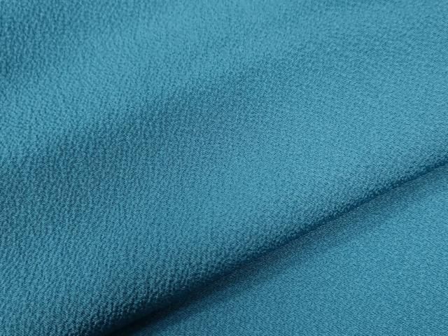 縹色 鬼しぼ縮緬