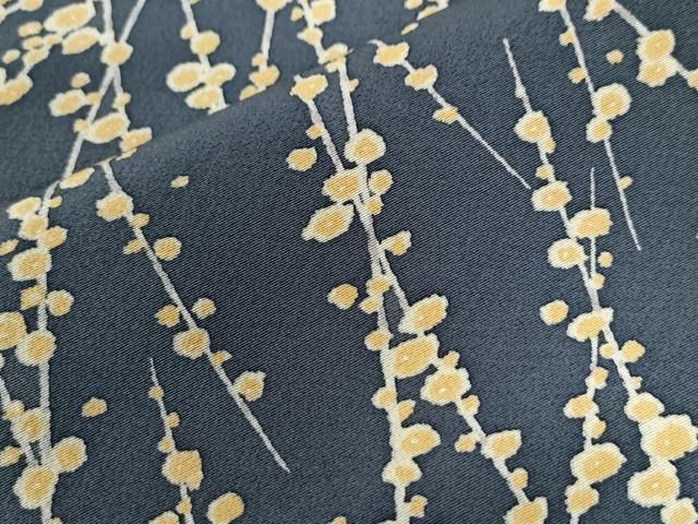  平和屋着物 上質な小紋 梅 正絹 yc 小紋 着物