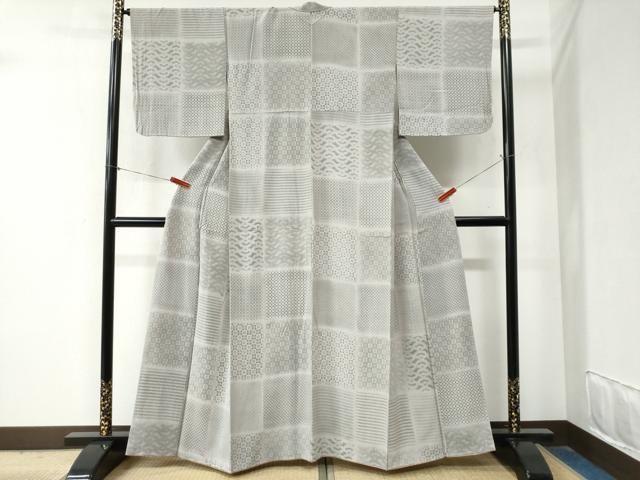 平和屋着物 上質な小紋 吉祥文 暈し染め 正絹 yc