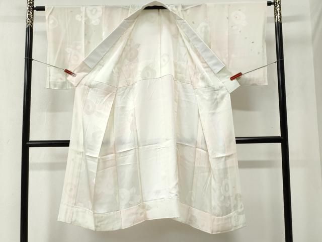  平和屋着物 長襦袢 無双仕立て 椿地紋 正絹 yc 長襦袢 長襦袢 半襦袢