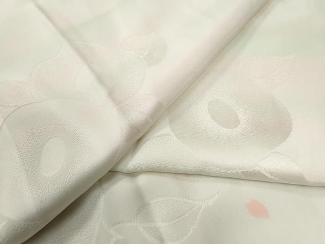 平和屋着物 長襦袢 無双仕立て 椿地紋 正絹 yc