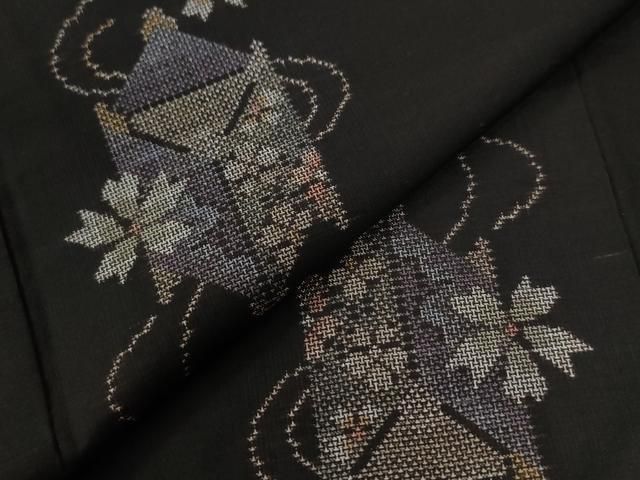 地空き 糸巻き舞桜文