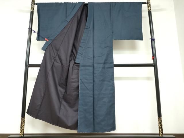 平和屋着物 男性 紬 120亀甲 正絹 ud