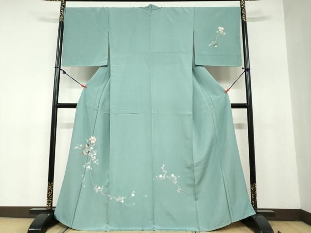 平和屋着物 訪問着 友禅 作家物 草花文 正絹 ud