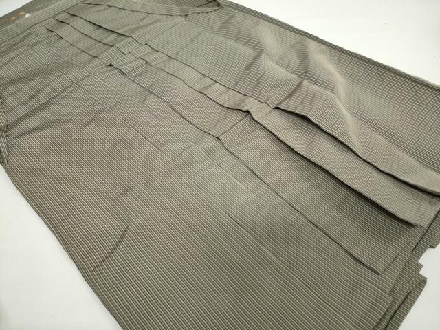 平和屋着物 男性 馬乗り袴 金剛平 縞 正絹 ud