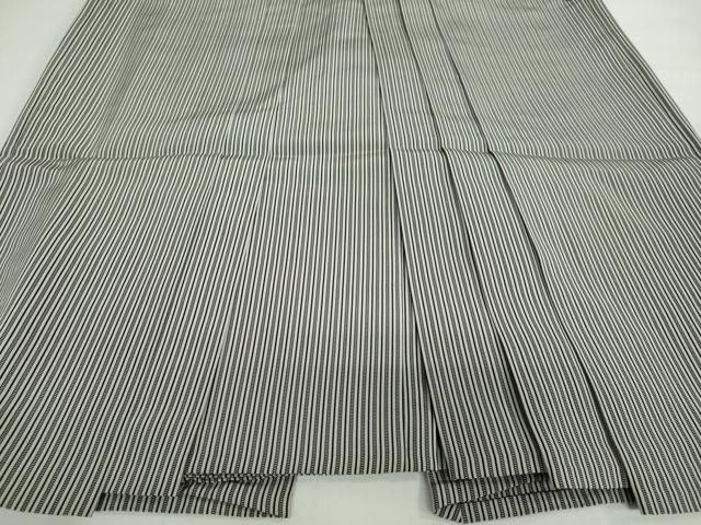 平和屋着物 男性 馬乗り袴 昆龍 本場仙台平 縞 正絹 ud