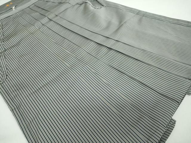 平和屋着物 男性 馬乗り袴 古代扇寿来 縞 正絹 ud