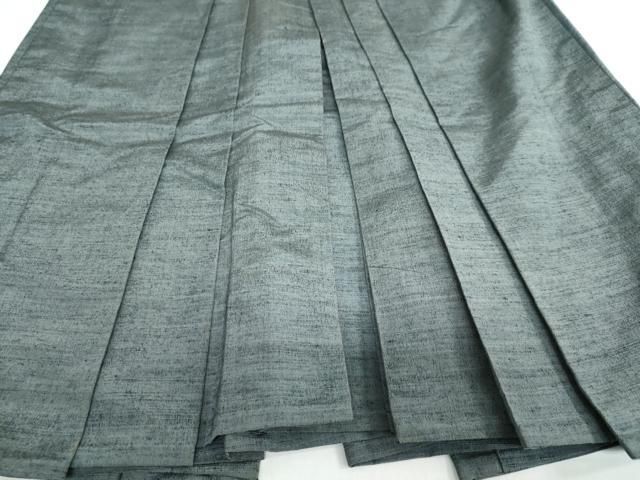 平和屋着物 男性 馬乗り袴 紬地 豆がら茶色 正絹 ud