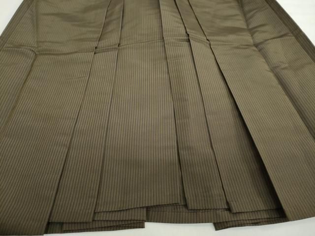 平和屋着物 男性 馬乗り袴 本場神代仙台平 縞 正絹 ud