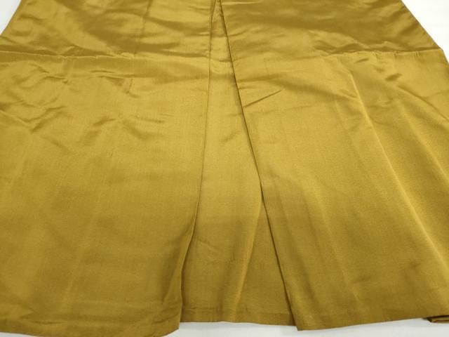 黄唐茶色 正絹