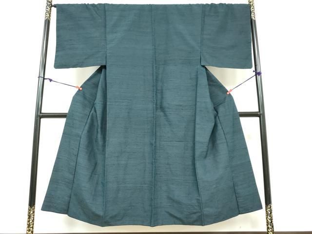 平和屋着物 男性 紬 百入茶色 正絹 ud