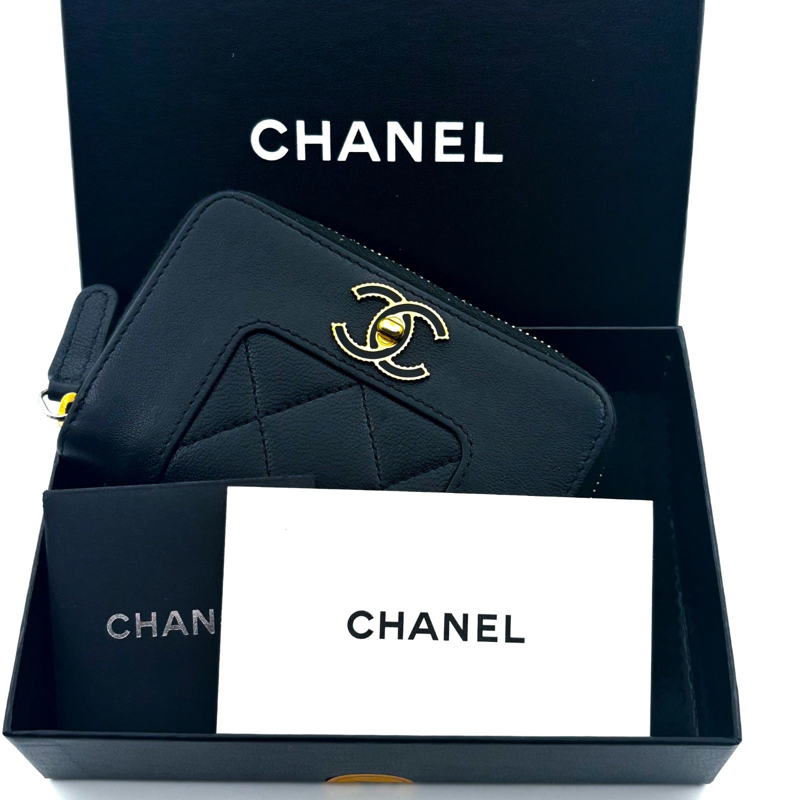 極美品✨】シャネル CHANEL 財布 マドモアゼル ラウンドジップ コイン