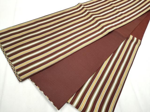  平和屋着物 西陣 津村織物謹製 六通柄袋帯 吉野間道 正絹 hy 袋帯 帯