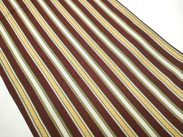 平和屋着物 西陣 津村織物謹製 六通柄袋帯 吉野間道 正絹 hy