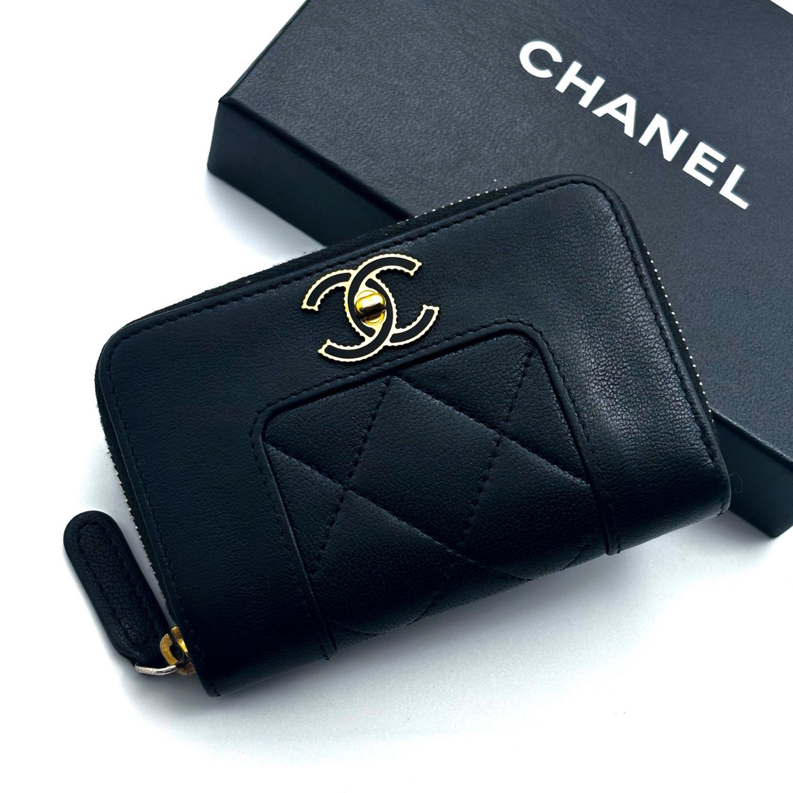 極美品✨】シャネル CHANEL 財布 マドモアゼル ラウンドジップ コイン