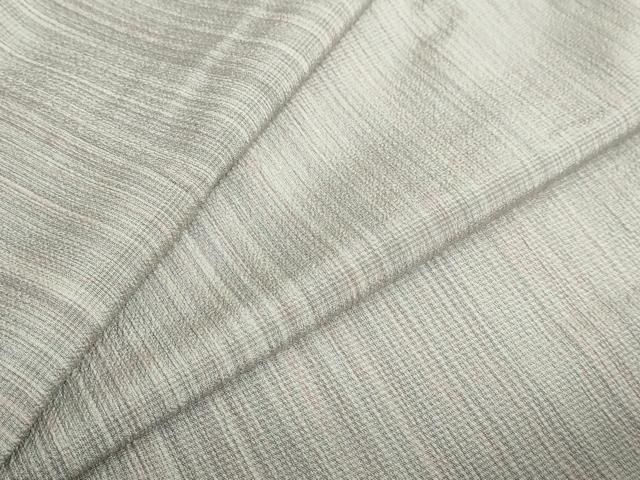 平和屋着物 本塩沢 やまだ織 霞文 正絹 ud