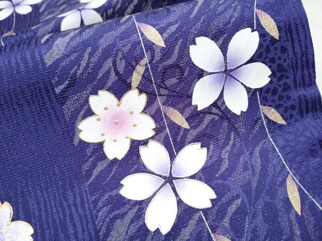 全通柄袋帯 枝垂れ桜文