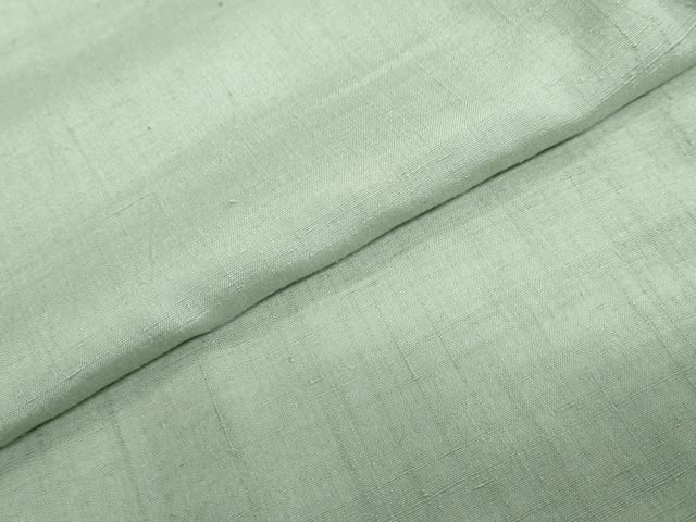  平和屋着物 本場結城紬 重要無形文化財 若葉色 正絹 ud 紬 着物