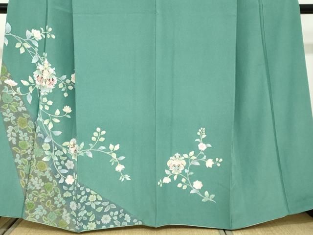  平和屋着物 訪問着 洋花文 正絹 ud 訪問着 付け下げ 着物