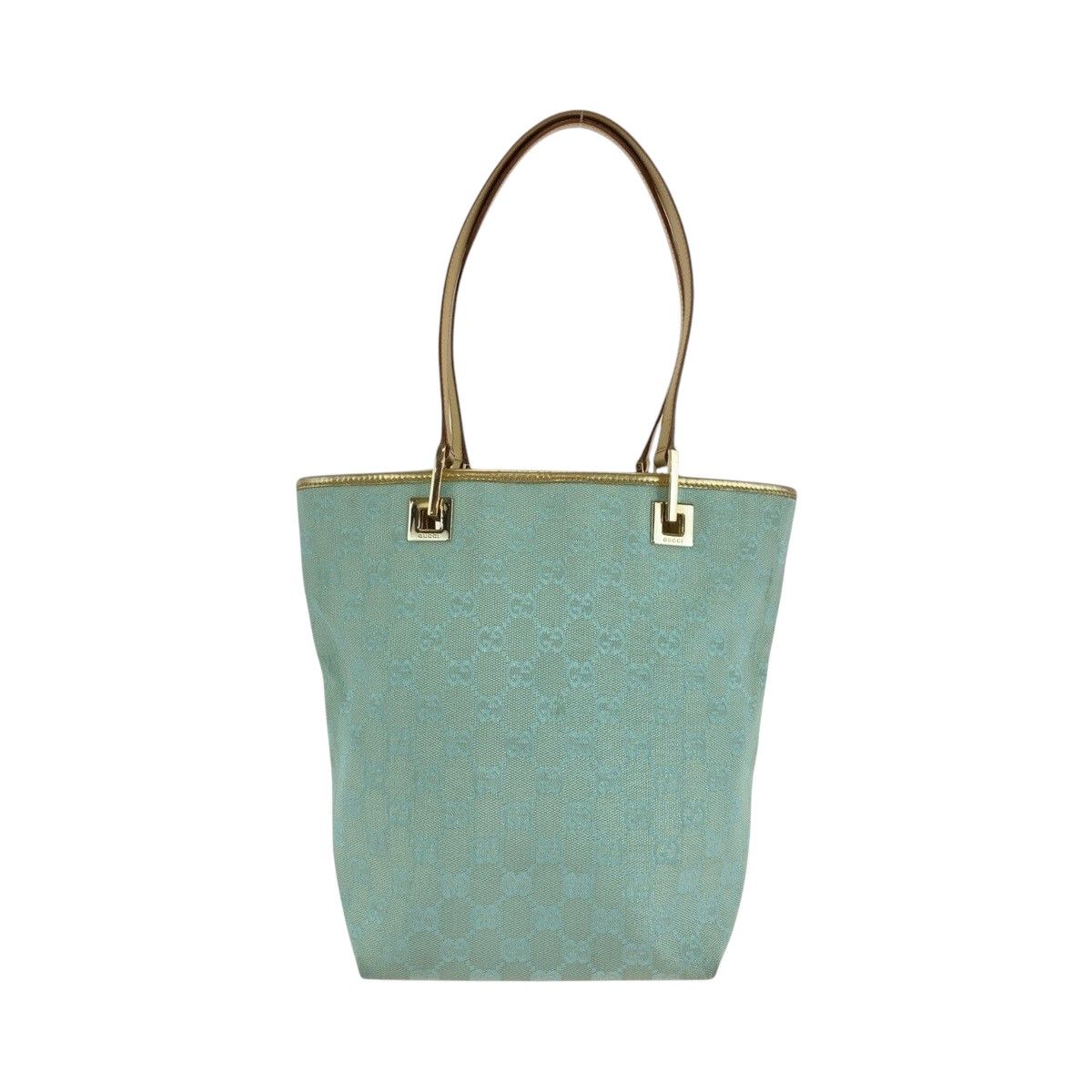 GUCCI グッチ エメラルドグリーン ゴールド金具 GGキャンバス レザー 002 1099 トートバッグ ハンドバッグ レディース 506631