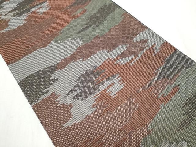 平和屋着物 西陣 京藝 六通柄袋帯 七絛織成裂 金糸 冊子付き 正絹 hy