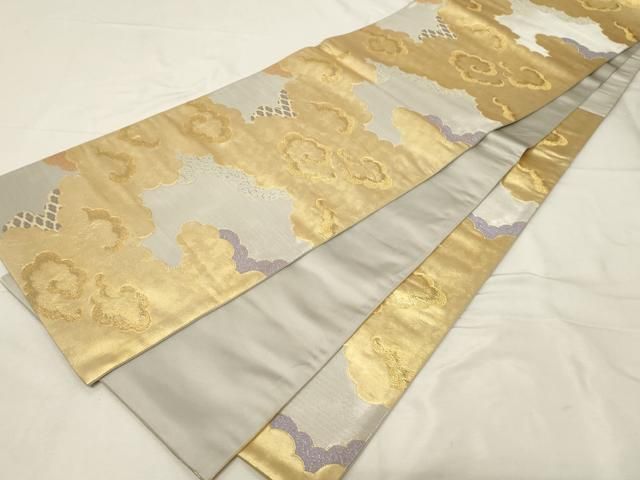 平和屋着物○ジャパンオートクチュール 渡辺雪三郎 六通柄袋帯 雲重ね