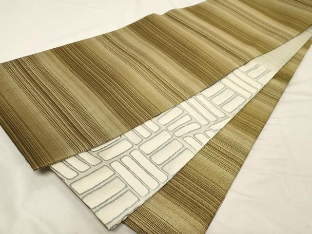 平和屋着物 両面 六通柄袋帯 吉祥文 金銀糸 正絹 dy