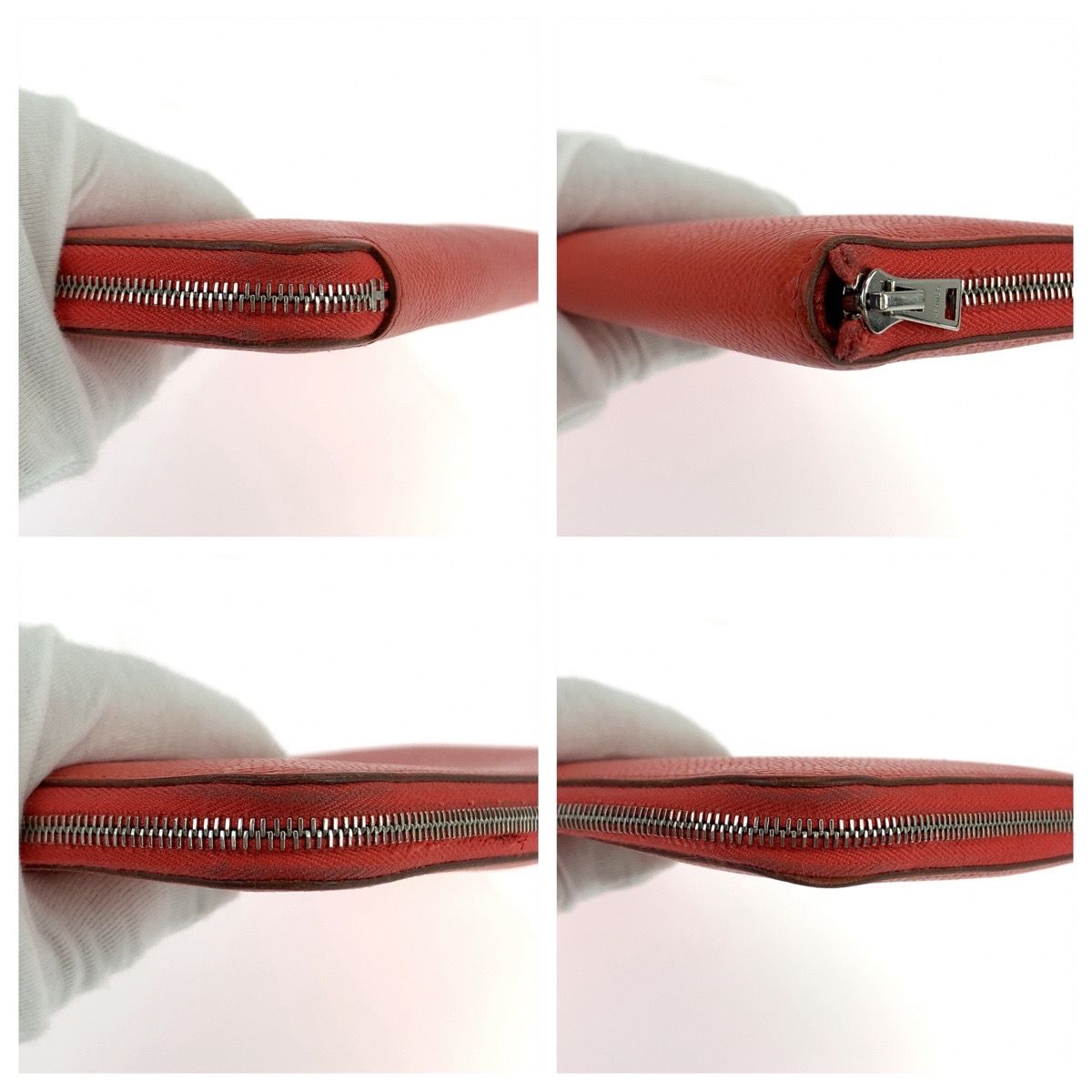 HERMES エルメス アザップロング シルクイン レッド オレンジ ヴォー