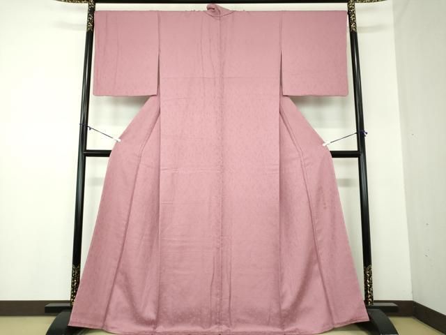 平和屋着物 上質な色無地 作家物 茶の湯染 利休彩夢 浅蘇芳色 正絹 ps