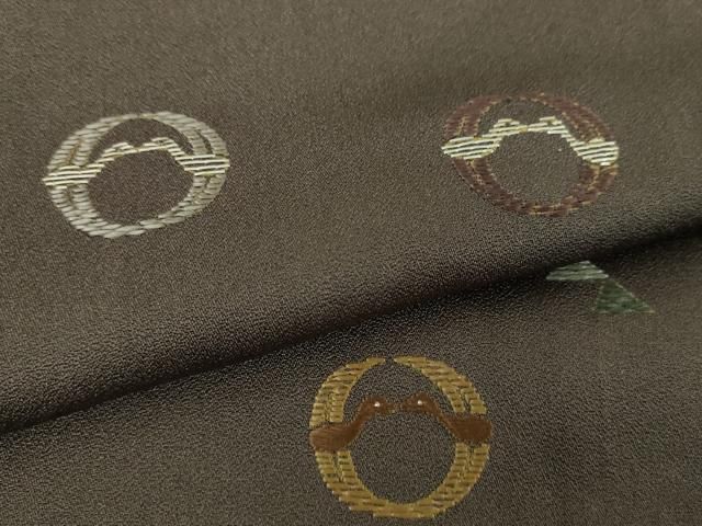  平和屋着物 訪問着 竹屋町刺繍 総刺繍 鳥丸文 鱗文 金銀糸 正絹 ps 訪問着 付け下げ 着物