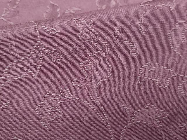 上質な色無地 お召縮緬