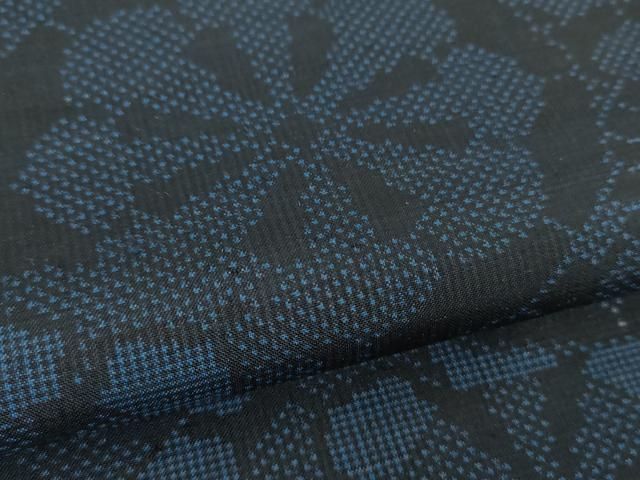  平和屋着物 本場大島紬 7マルキ 源氏車 正絹 ps 紬 着物