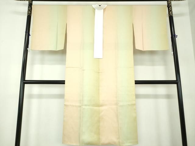 平和屋着物 上質な長襦袢 袷 鱗地紋 暈し染め 正絹 ps