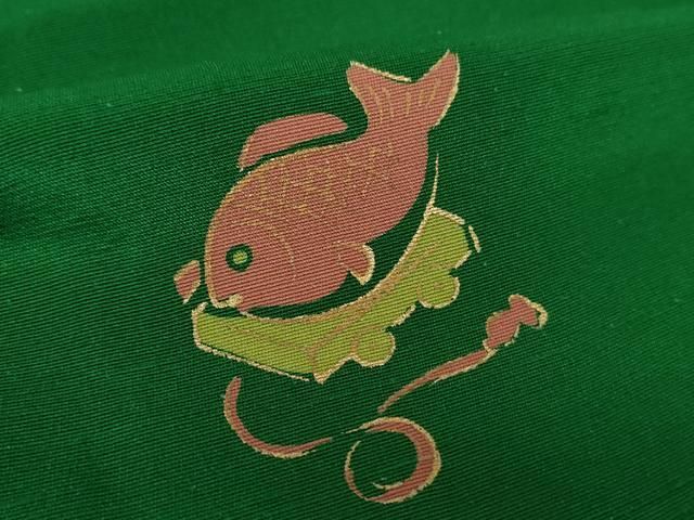 平和屋着物●上質な長襦袢　無双仕立て　お召縮緬　玩具文様　金彩　正絹　逸品　未使用　DABA1608ps 平和屋着物○上質な長襦袢 無双仕立て お召縮緬 玩具文様 金彩 正絹