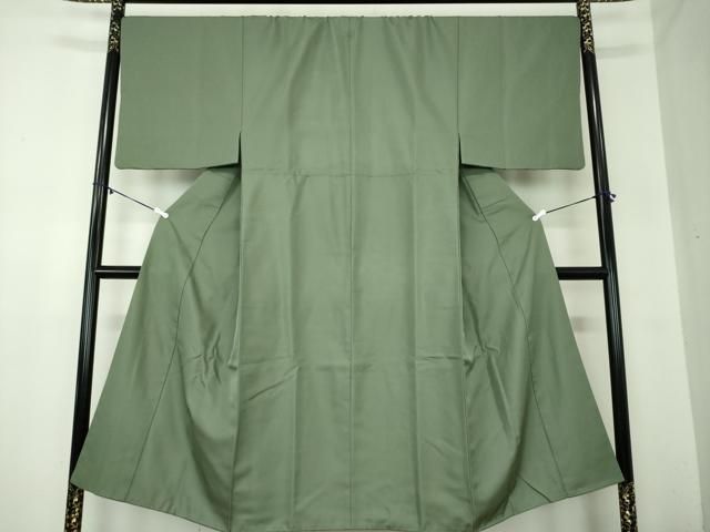 平和屋着物 男性 色紋付 男絣 悠 青鈍色 布四季庵ヨネオリ謹製 証紙付き 正絹 ps