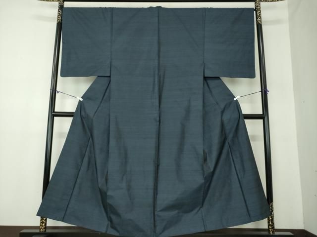 平和屋着物 男性 本場大島紬 アンサンブル 長羽織 横縞 正絹 ps