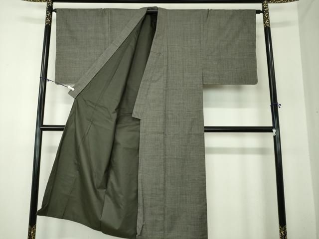 平和屋着物 男性 本場大島紬 アンサンブル 長羽織 100亀甲 総詰め 安田光治作 証紙付き 正絹 ps