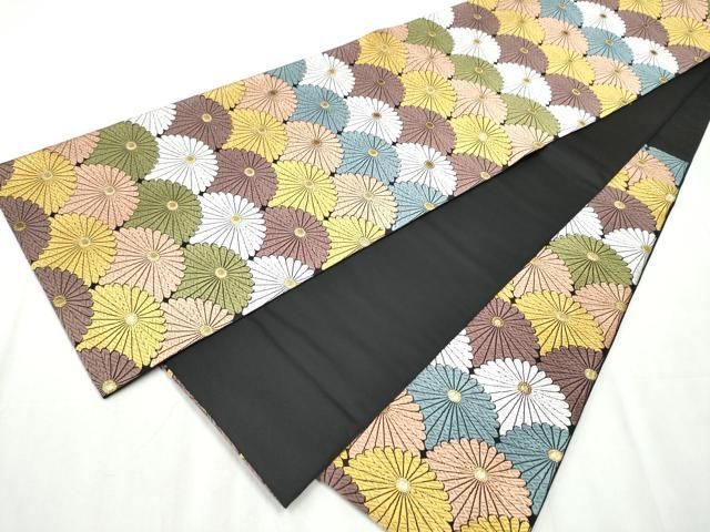 六通柄袋帯 唐織