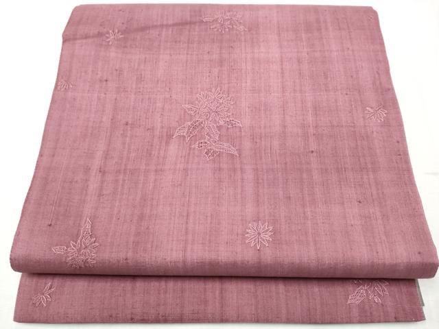 全通柄袋帯 紬地