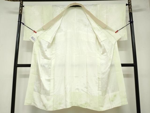  平和屋着物 長襦袢 無双仕立て 扇面草花地紋 暈し染め やまと誂製 正絹 ud 長襦袢 長襦袢 半襦袢