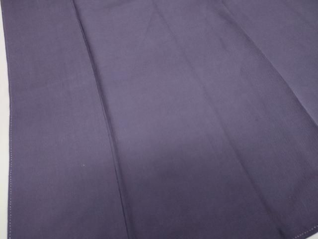  平和屋着物 上質な色無地 紫黒色 正絹 ud 色無地 着物