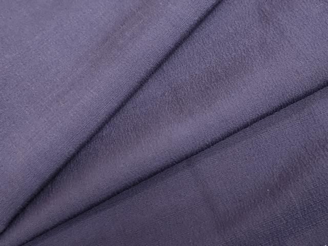 平和屋着物 上質な色無地 紫黒色 正絹 ud