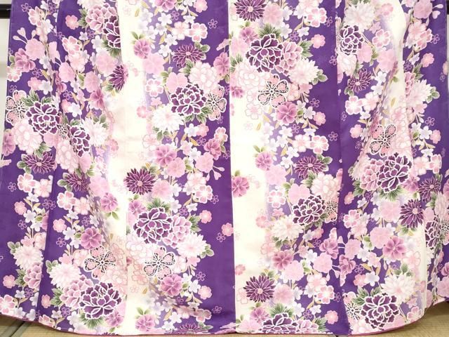 平和屋着物○H・L（アッシュエル） HENRI-LUC CHAPUIS 小振袖 二尺袖