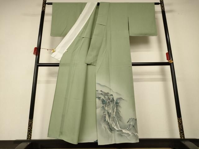 平和屋着物 夏物 色留訪問着 絽 風景文 暈し染め 正絹 jd