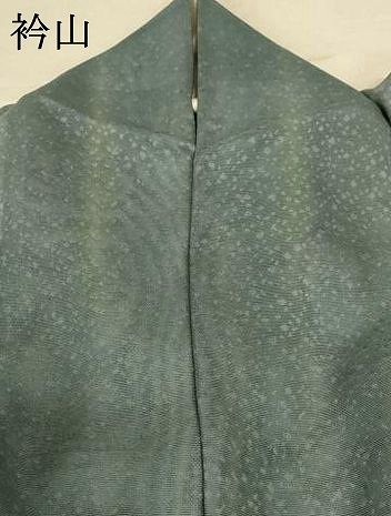  平和屋着物 夏物 色無地 紗 豆がら茶色 正絹 jd 色無地 着物