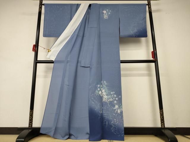 平和屋着物 夏物 訪問着 絽 草花文 正絹 jd