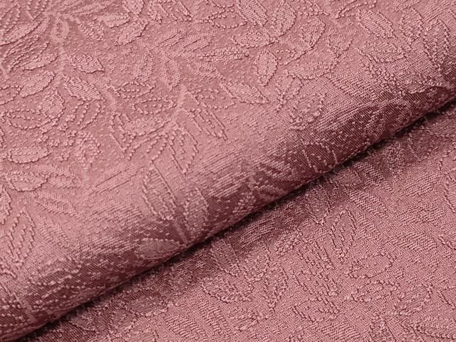  平和屋着物 上質な色無地 草木地紋 蘇芳香色 正絹 gh 色無地 着物