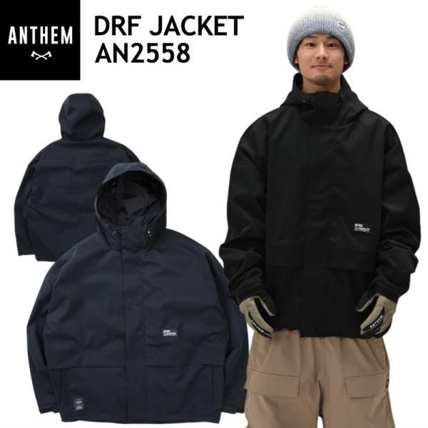 Lｻｲｽﾞ 25-26 ANTHEM DRF JACKET カラー:BLACK AN2558 アンセム スノボウェア ユニセックス ジャケット スノーボード オーバーサイズ JKT 日本正規品
