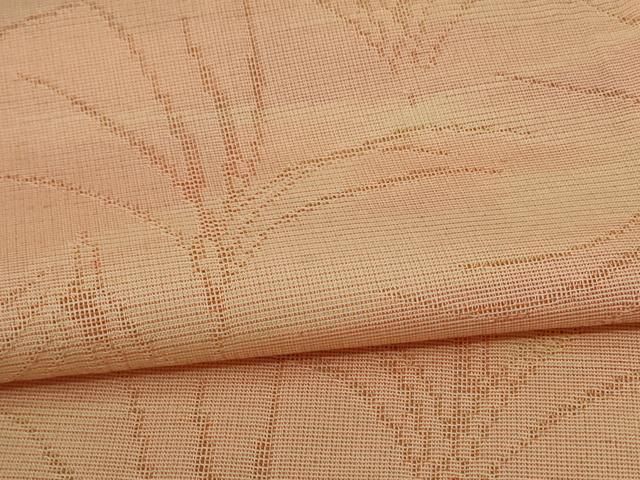  平和屋着物 夏物 小紋 紗 草葉文 暈し染め 正絹 jd 小紋 着物