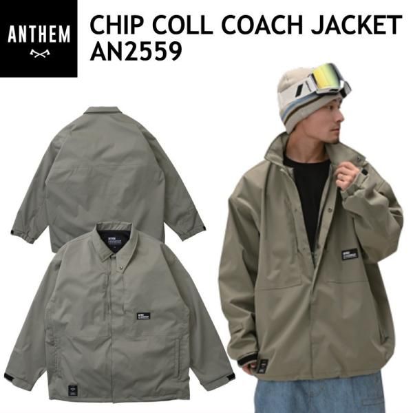 Mｻｲｽﾞ 25-26 ANTHEM CHIPCOLL COACH JACKET カラー:SMOKEY GREEN AN2559 アンセム スノボウェア ユニセックス ジャケット スノーボード オーバーサイズ JKT